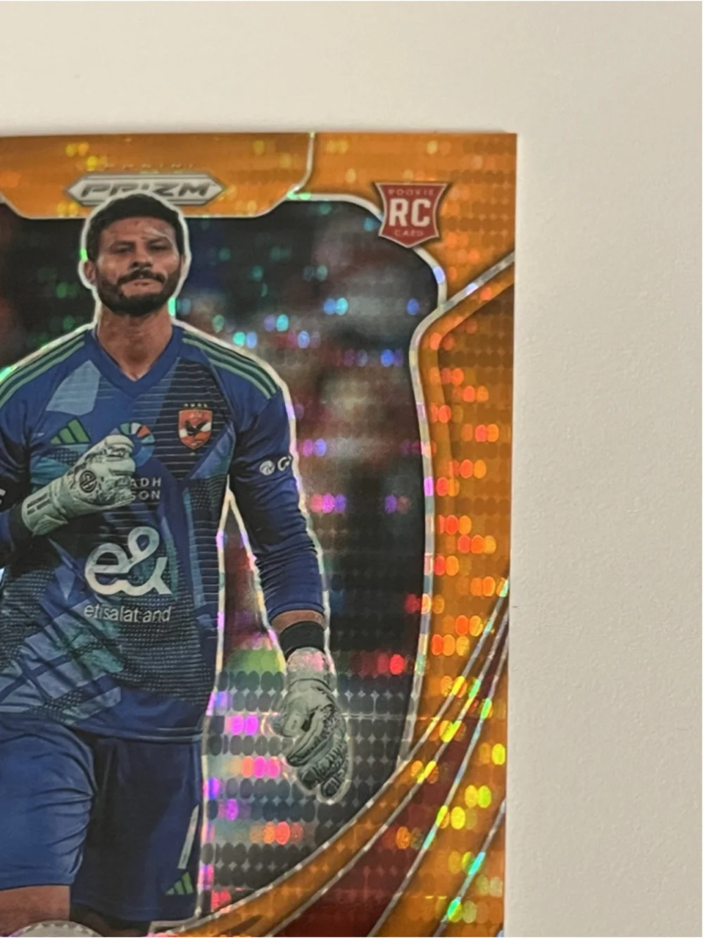 Mohamed El Shenawy 2025 Panini Prizm FIFA World Cup RC Orange Pulsar 132/149 - Picture 4 of 7